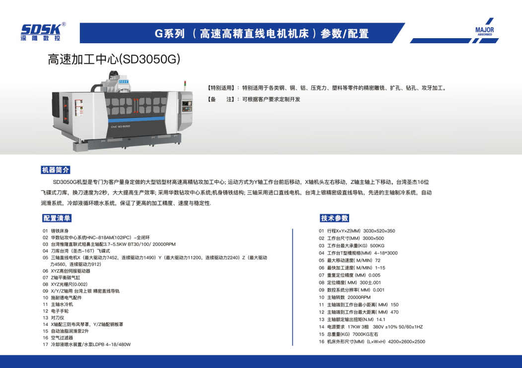 大型鋁型材高速高精鉆攻加工中心/直線電機(jī)